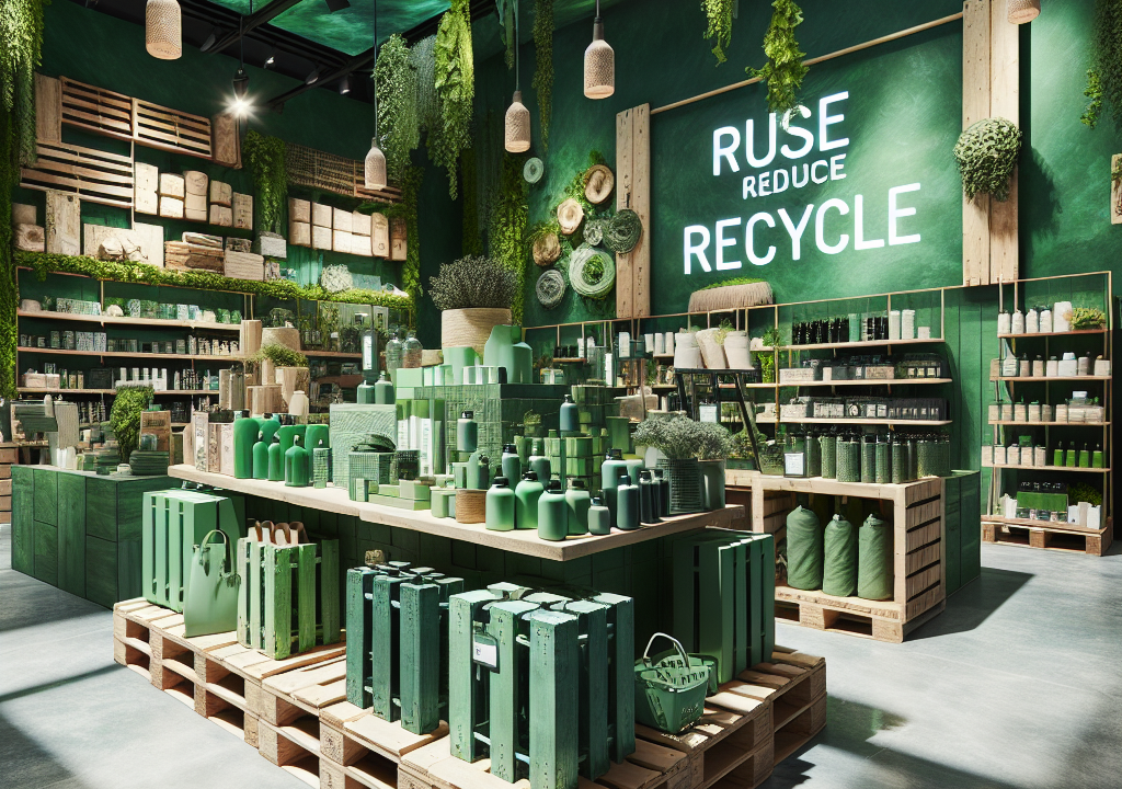 The environmental benefits of using recycled pallet island display stands