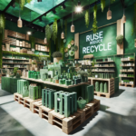 The environmental benefits of using recycled pallet island display stands