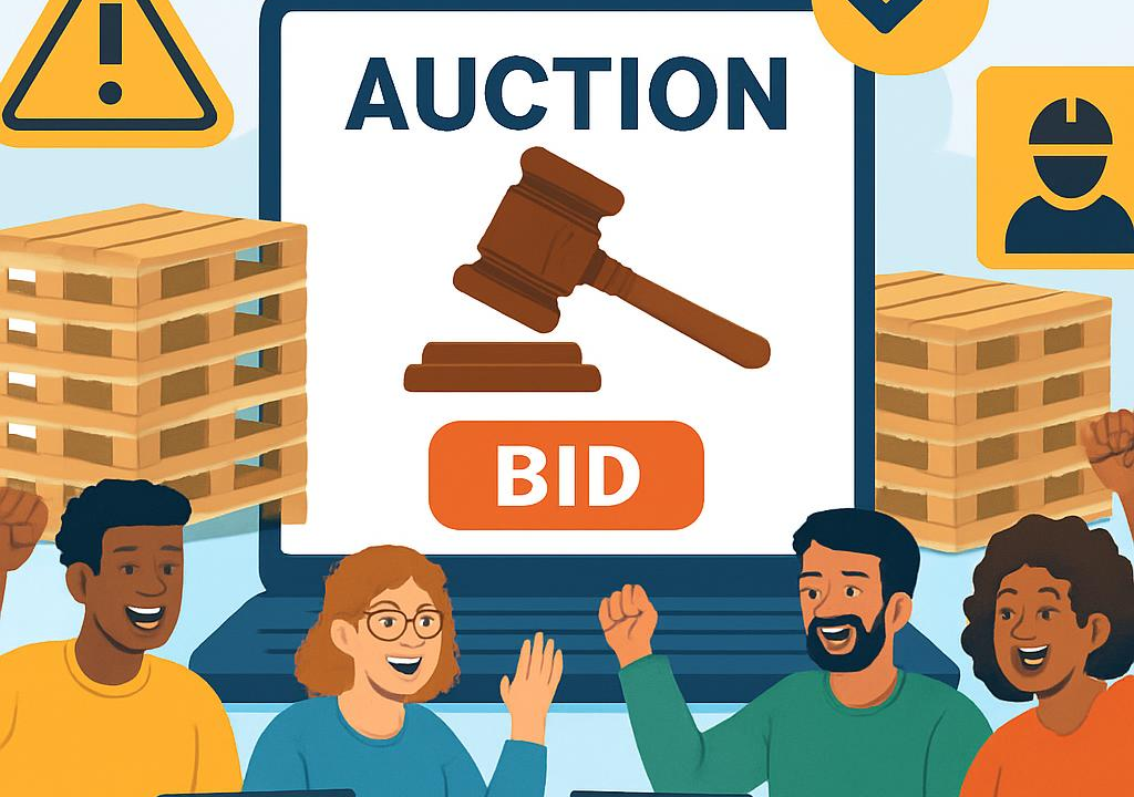 Are online pallet auctions safe for first-time buyers?