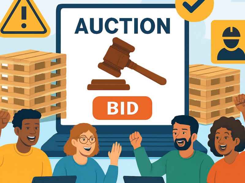 Are online pallet auctions safe for first-time buyers?