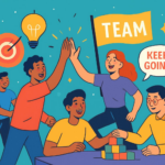 What is the ideal agenda for a company team building event to keep energy high?