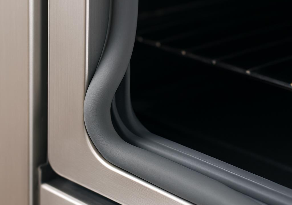 Silicone sponge seals in ovens, doors and enclosures
